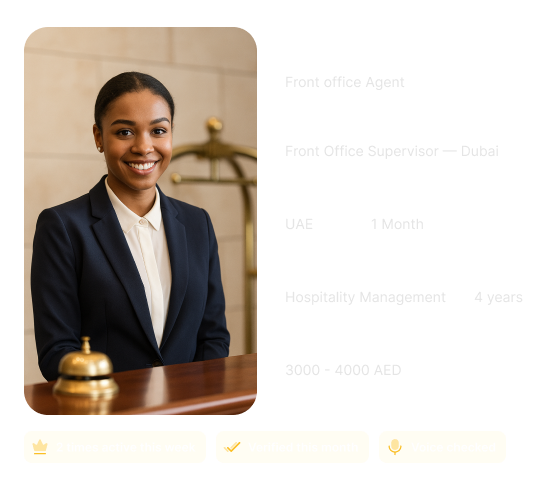 Elorya user profile card